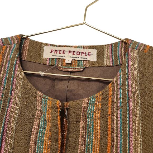 Free People Zandi Quilted green jacket size small - Picture 5 of 8